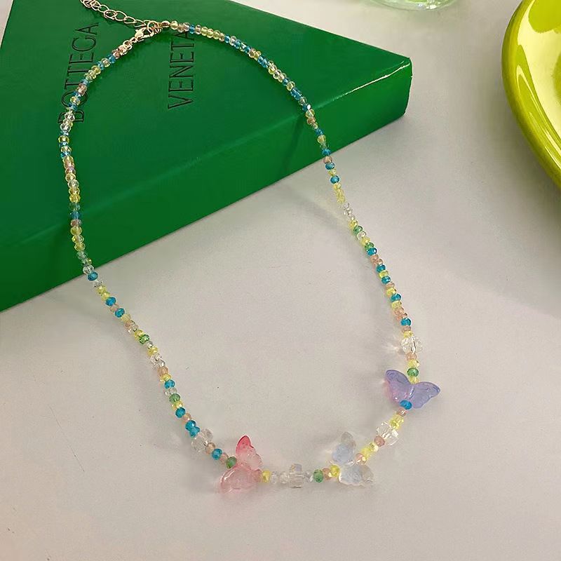 Pearl Daisy Color Beaded High Fashion Necklaces