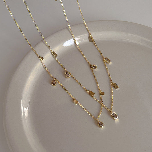 Women's Water Drops Tassel For Simple Personalized Necklaces