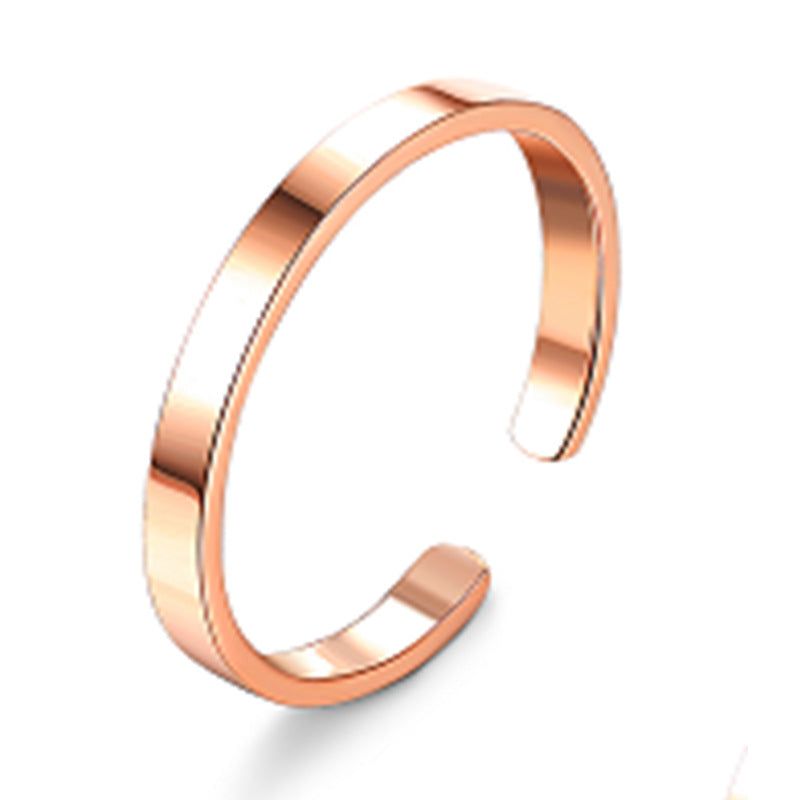 Adjustable Titanium Steel Popular Stainless Couple Rings