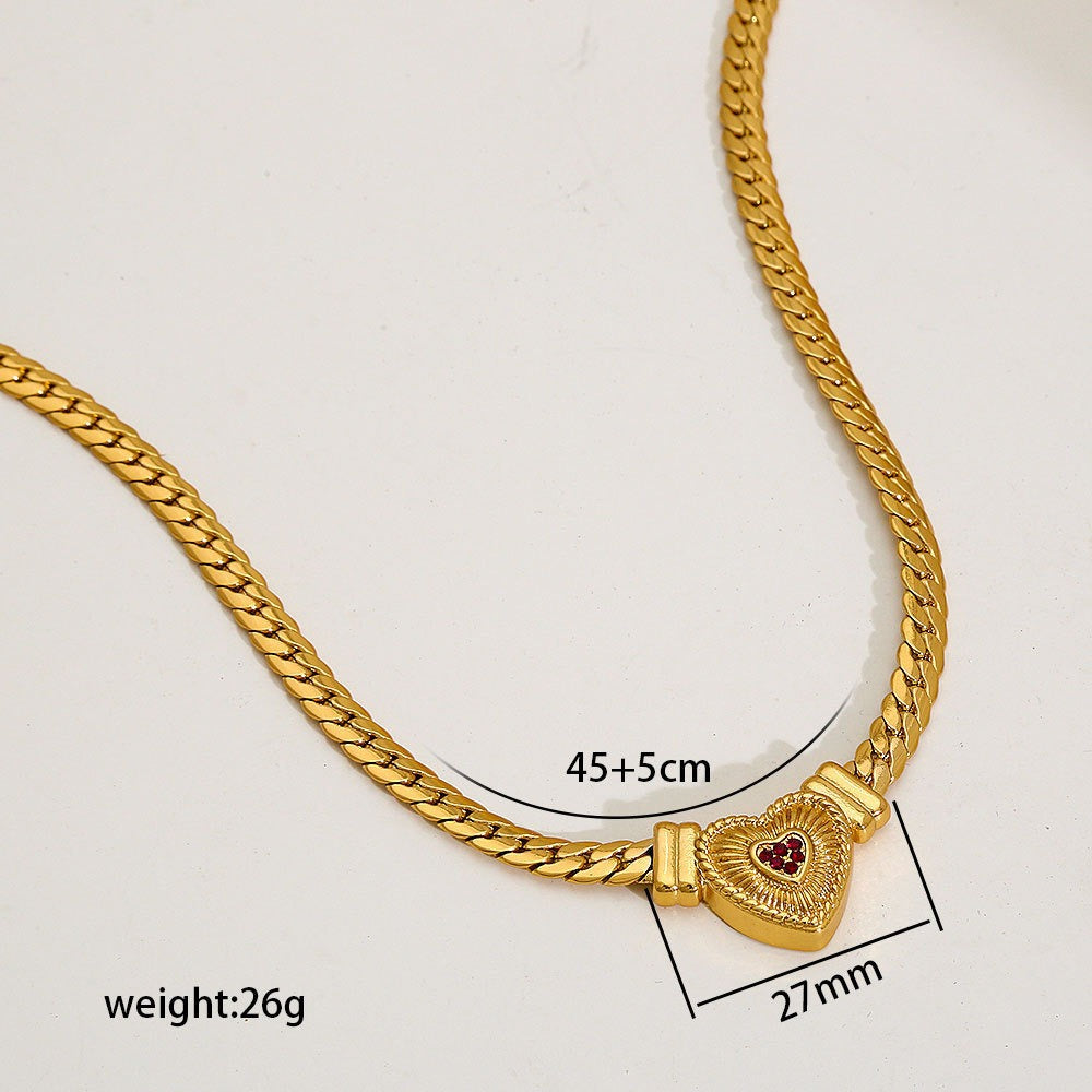 Light Luxury Fashionable Thick Cuban Link Chain Necklaces