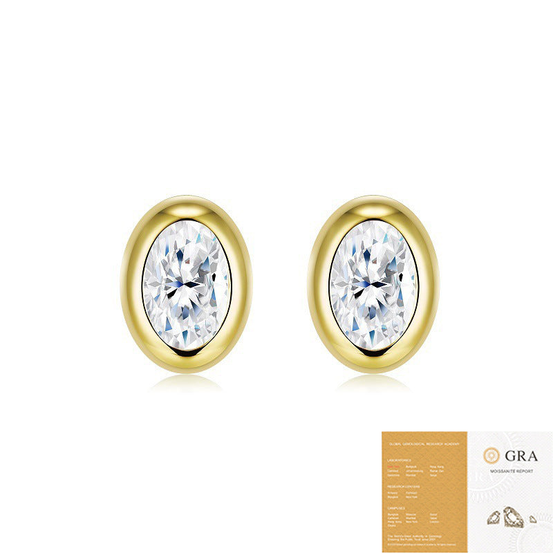 Simple Style Sterling Sier Niche High Earrings