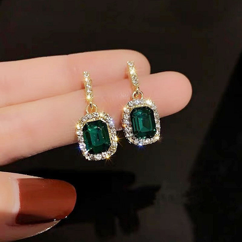 Women's Luxury High-grade Square Tassel Elegant Sweet Earrings