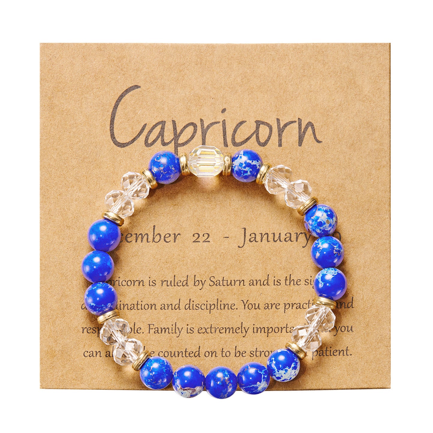 Ornament Twee Constellation Color Natural Stone Bracelets