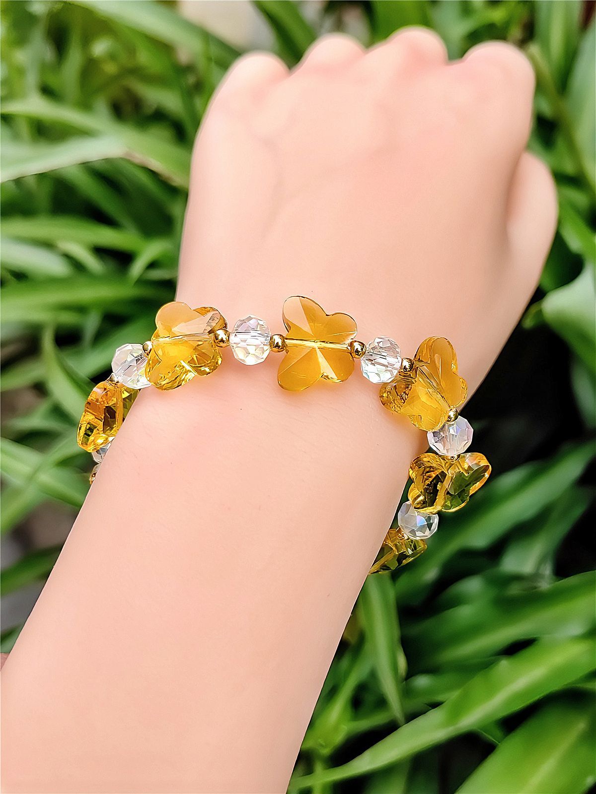 Women's Crystal Optional Sweet Fashion Ornament Butterfly Bracelets