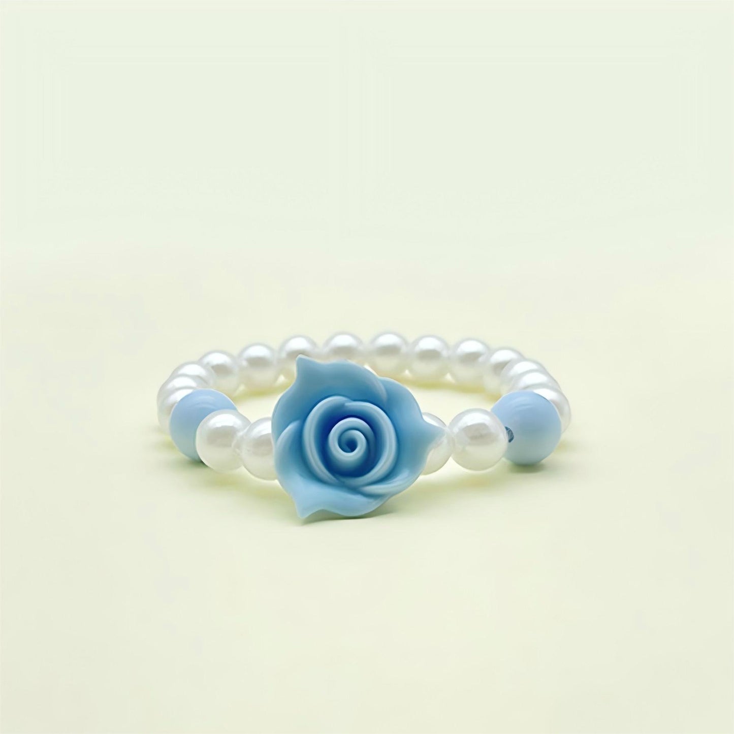 Children's Acrylic Petal Macaron Color Cute Pearl Bracelets