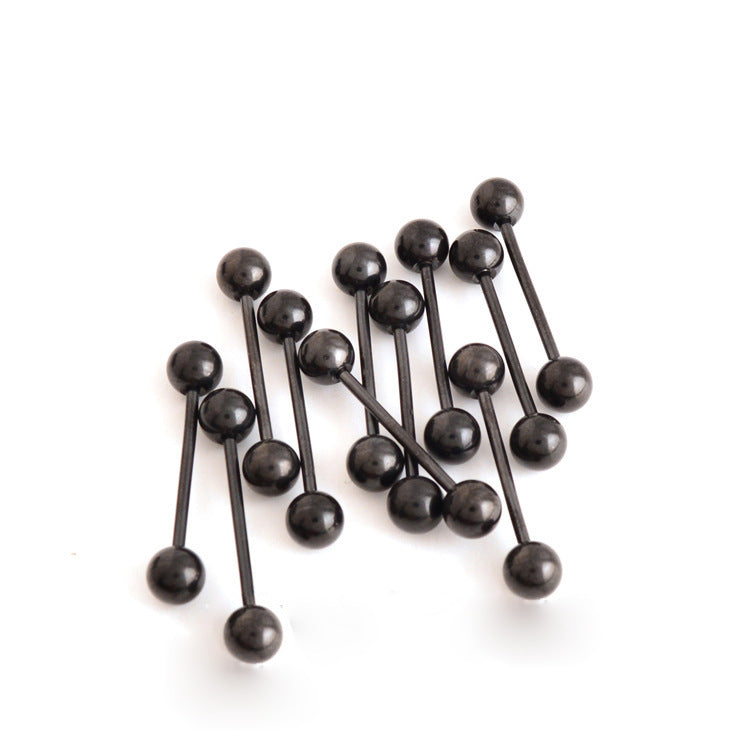 Human Body Piercing Titanium Steel Tongue Pin Stainless Ear Bone Stud Earrings