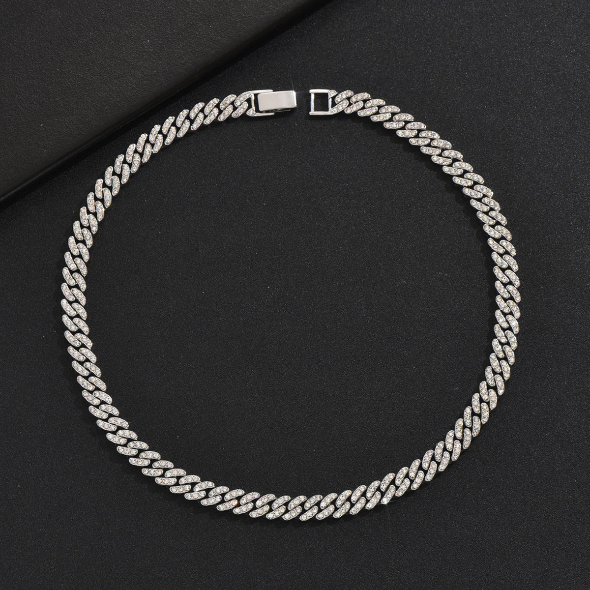 Men's Zircon Cross Design Clavicle Chain Hip Necklaces