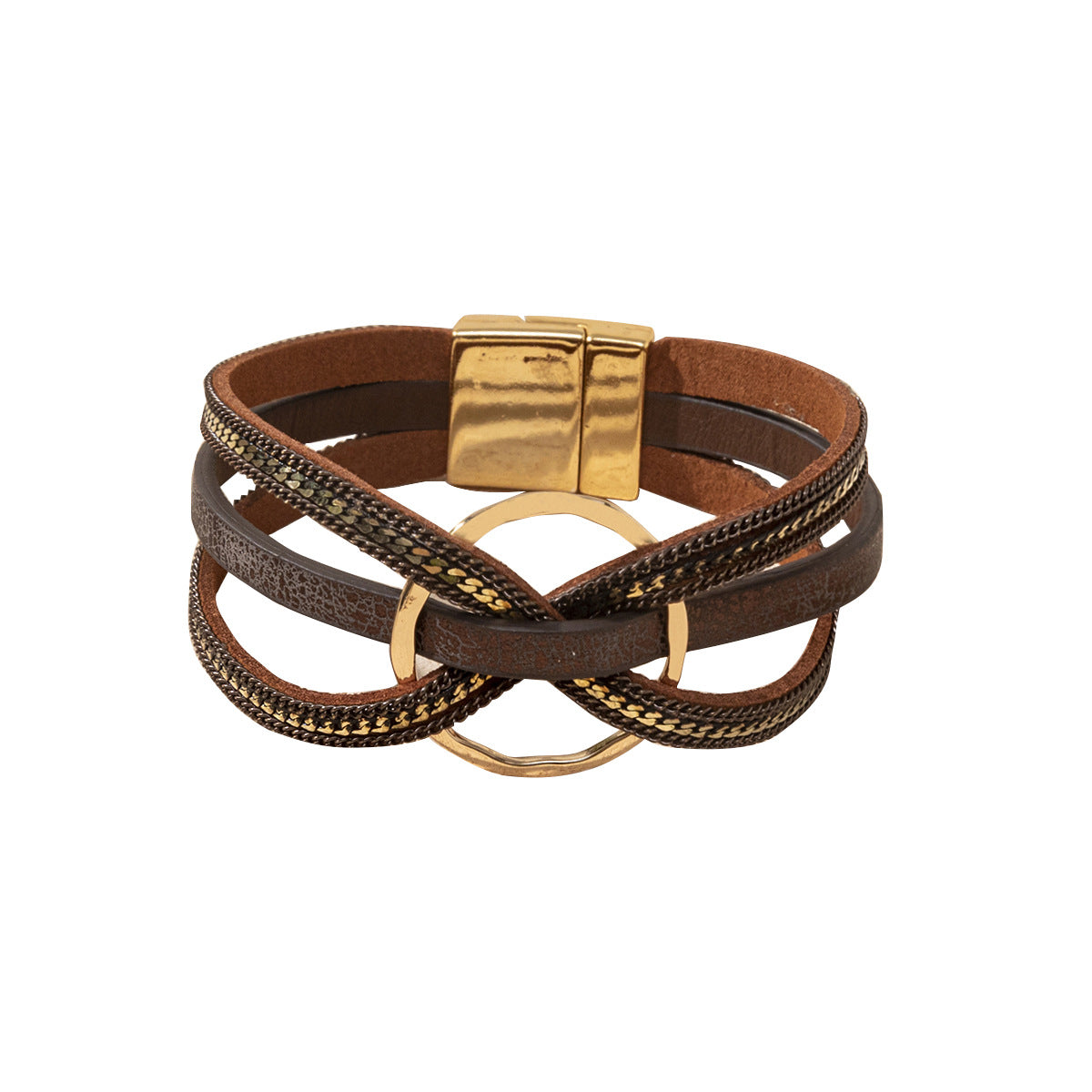 Leather Design Sense Niche Bohemian Magnetic Bracelets