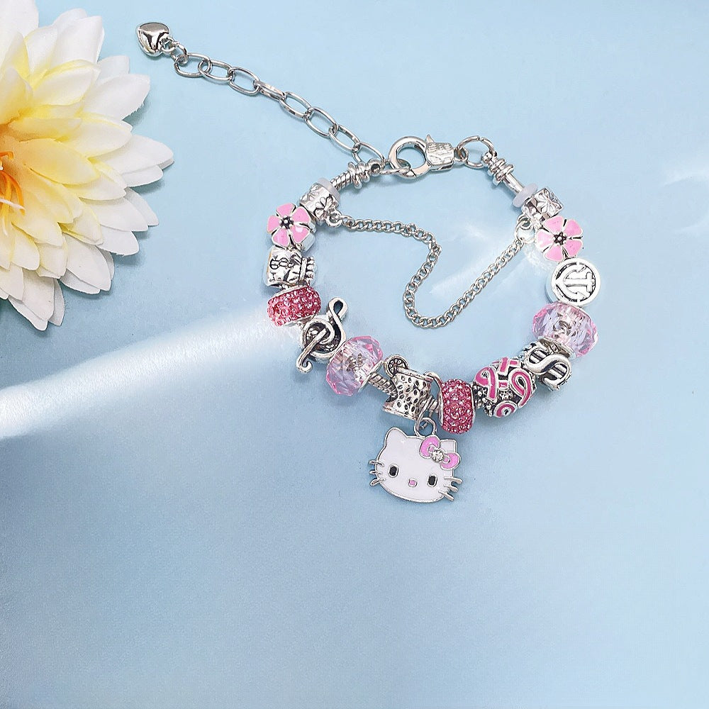 Female Cat Beaded Cute Cartoon Detachable Bracelets