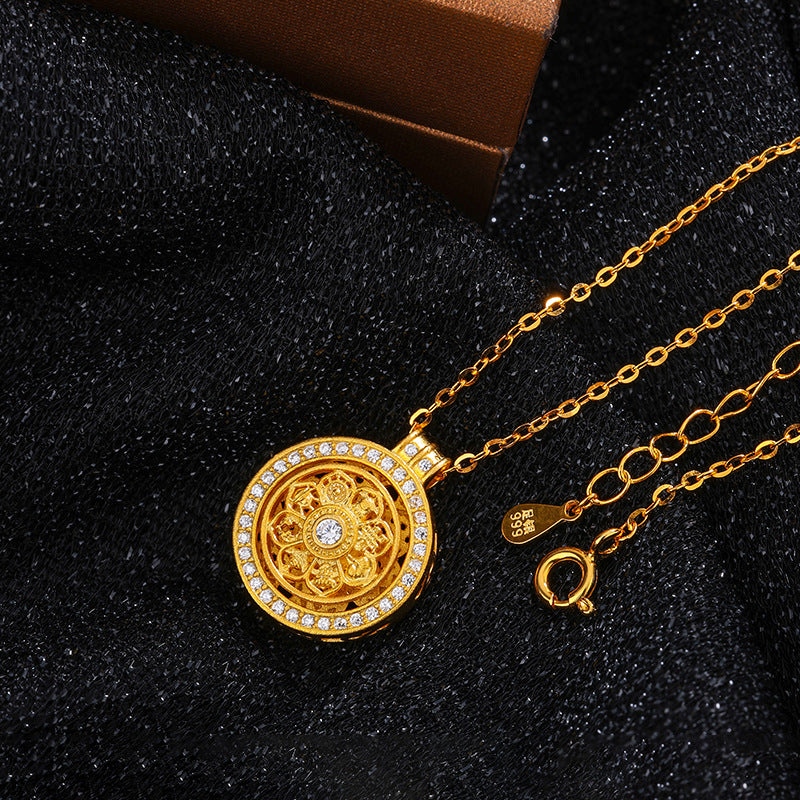 Female Good Luck Comes Ancient Clavicle Necklaces