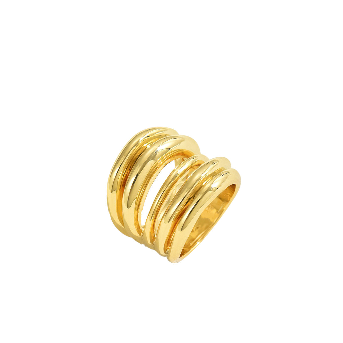 Simple Female Personality Line Design Irregular Rings