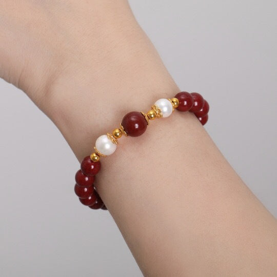 Women's & Men's Cinnabar Red Lucky Fortune For Life Safe Bracelets