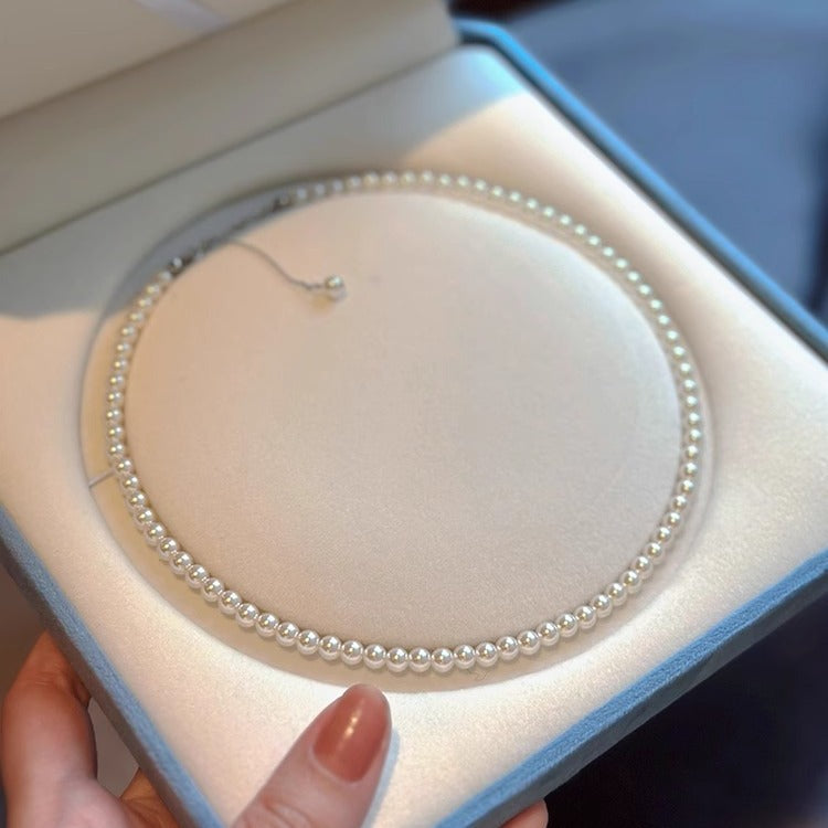 Sense Design Simple Adjustable Ball Clavicle Necklaces