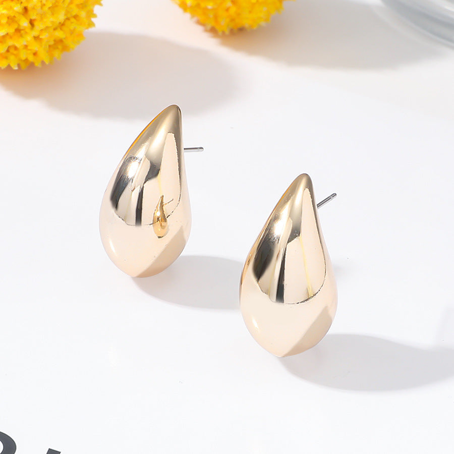 Women's Drop Ear Temperament Personality Metallic Teardrop Earrings