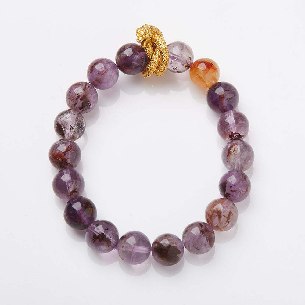 Fire Lucky Female Amethyst Ghost Design Bracelets