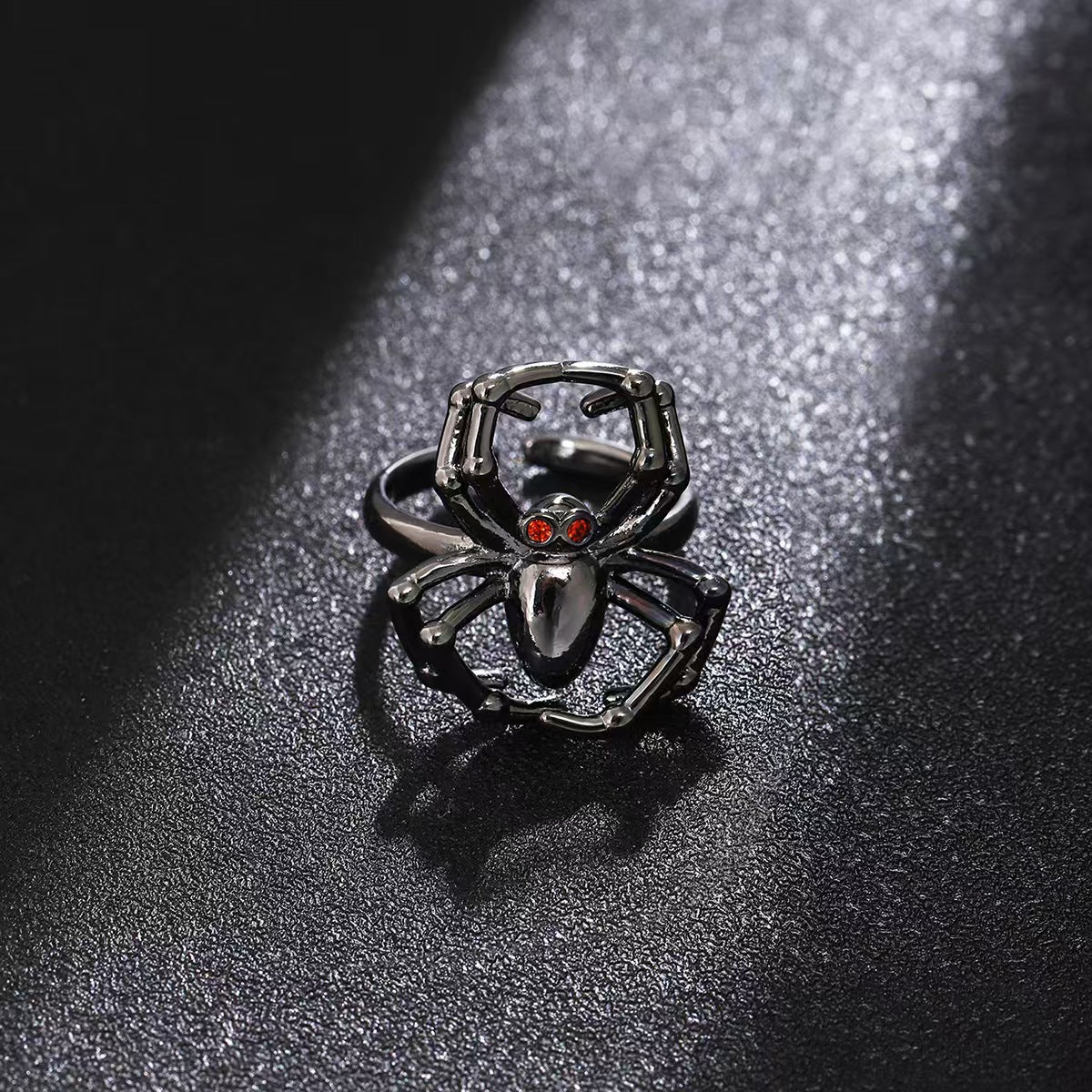 Spider Dark Punk Design High Sense Christmas Metal Rings