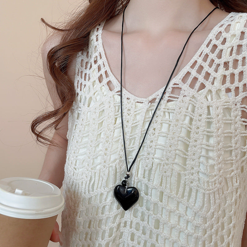 Design Simple Circle Geometric Personalized Ethnic Style Clavicle Necklaces