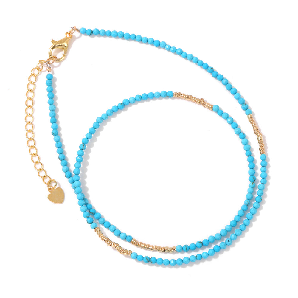 Stone Beading Clavicle Chain Female Niche Necklaces