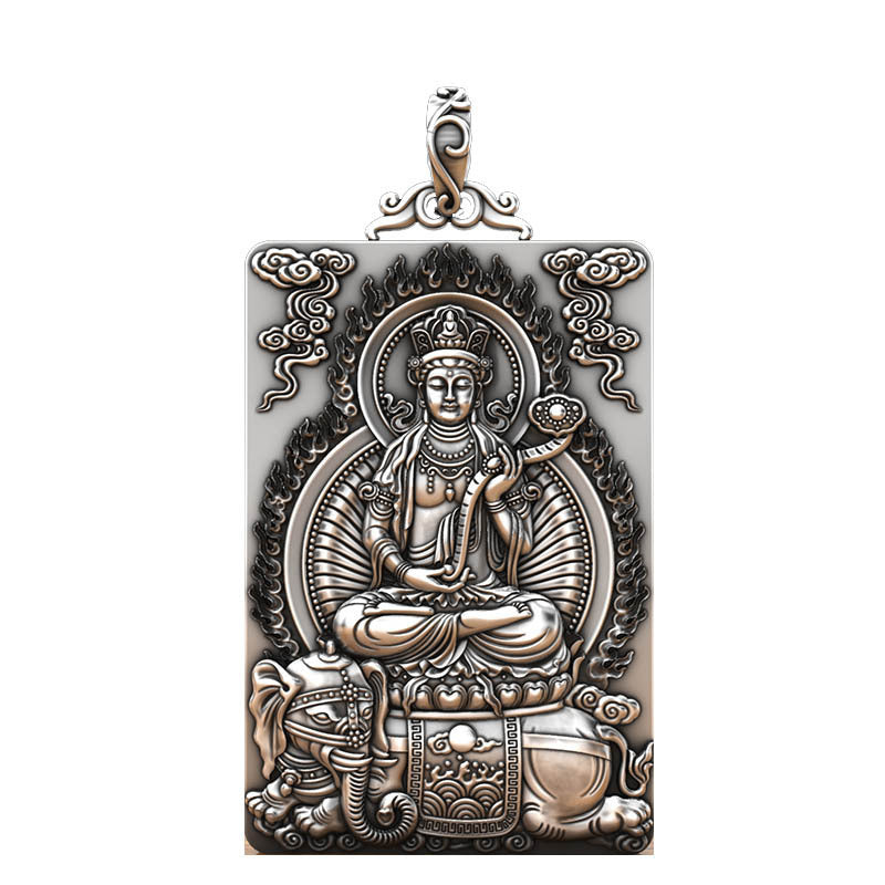 Sterling Sier Buddha Bodhisattva Male Zodiac Necklaces