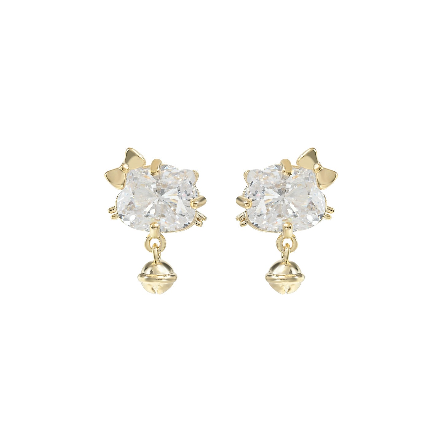 Style Fashion Design Zircon Female Sweet Temperament Stud Earrings