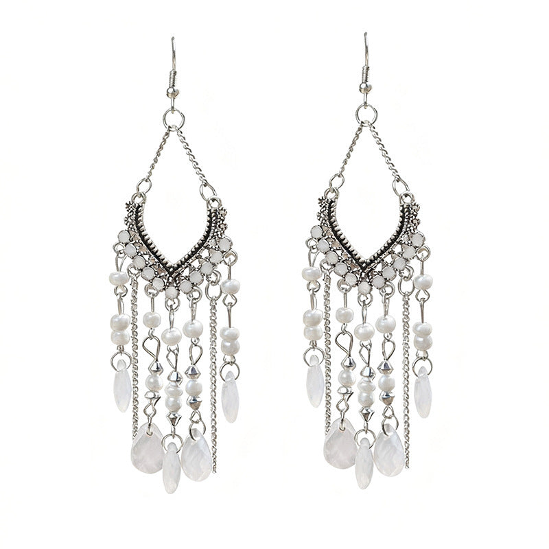 Long Fringe Special Ins Slimming Face Earrings