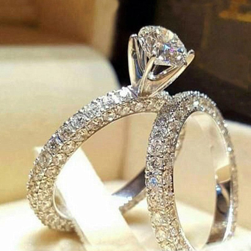 Women's Versatile Ornament Couple Set Engagement Rings