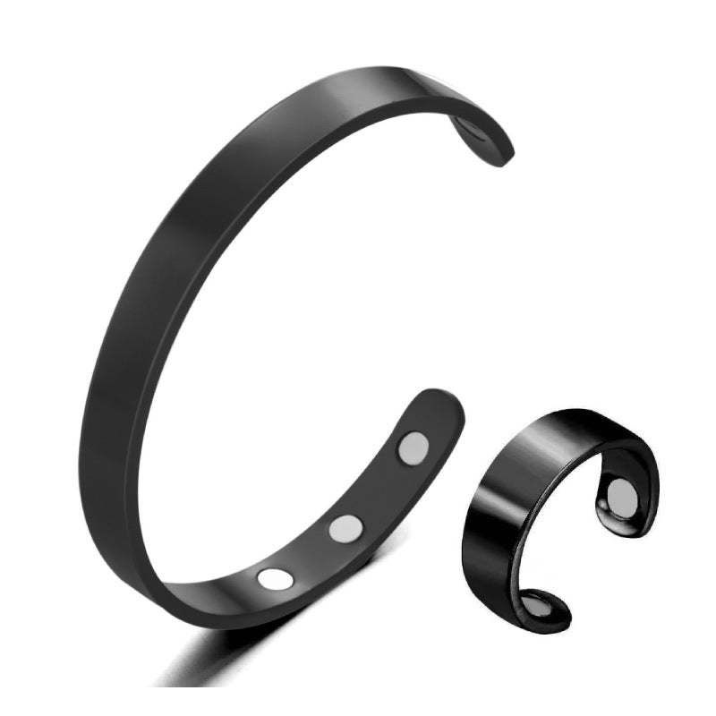 Fashion Personalized Opening Adjustable Magnetic Magnet Bracelet