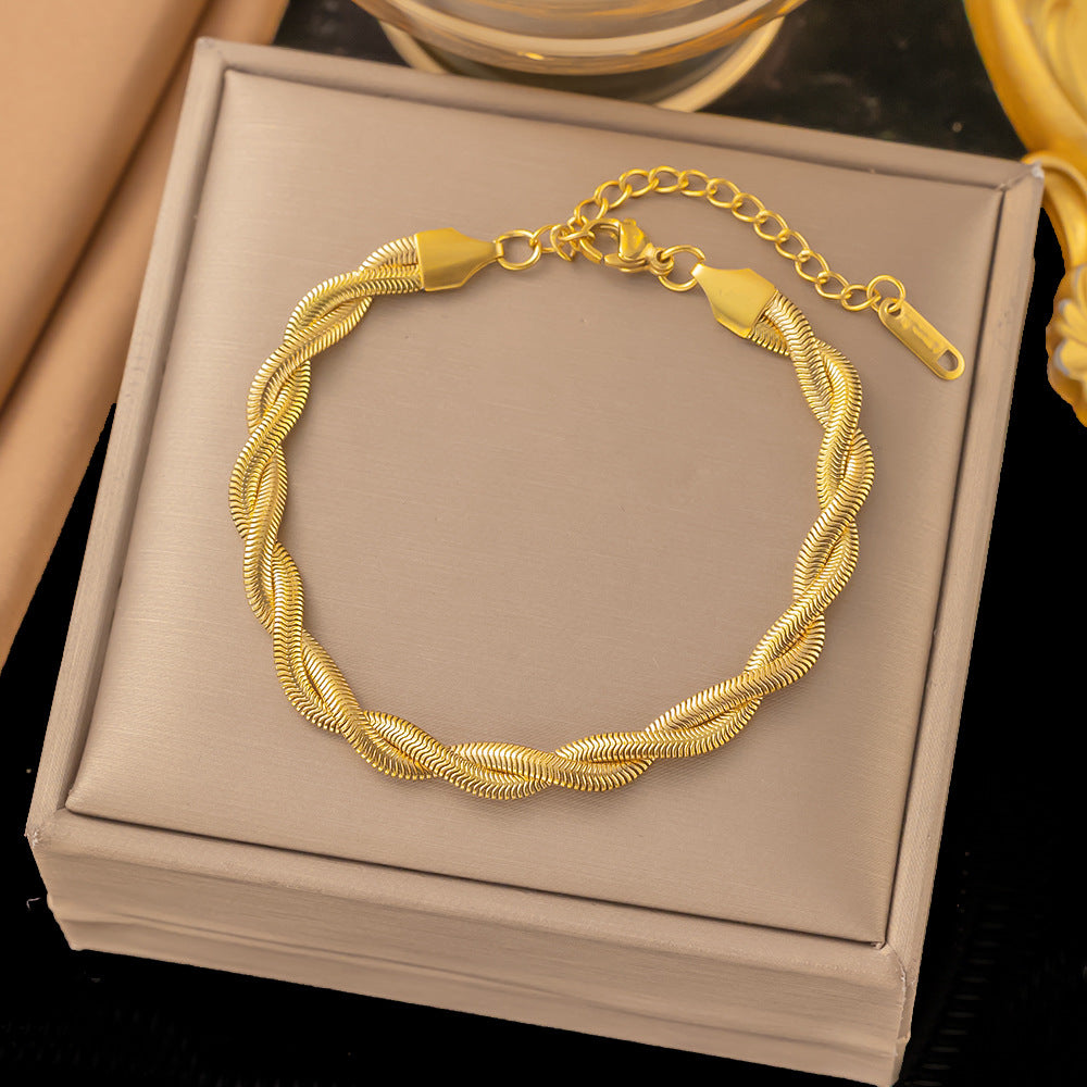 Entry Lux Style Heart Clavicle Chain Bracelets