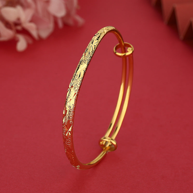Women's Angel Glossy Round Stem Boutique Thickened Free Gift Bracelet