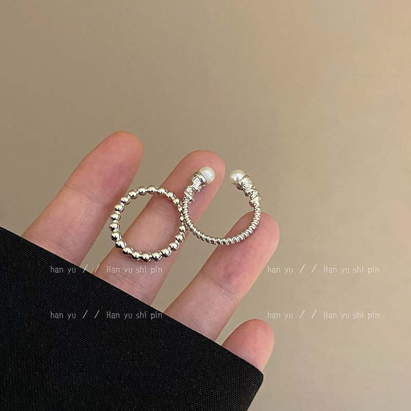 Vintage Court Style Flowers Opal Female Niche Rings