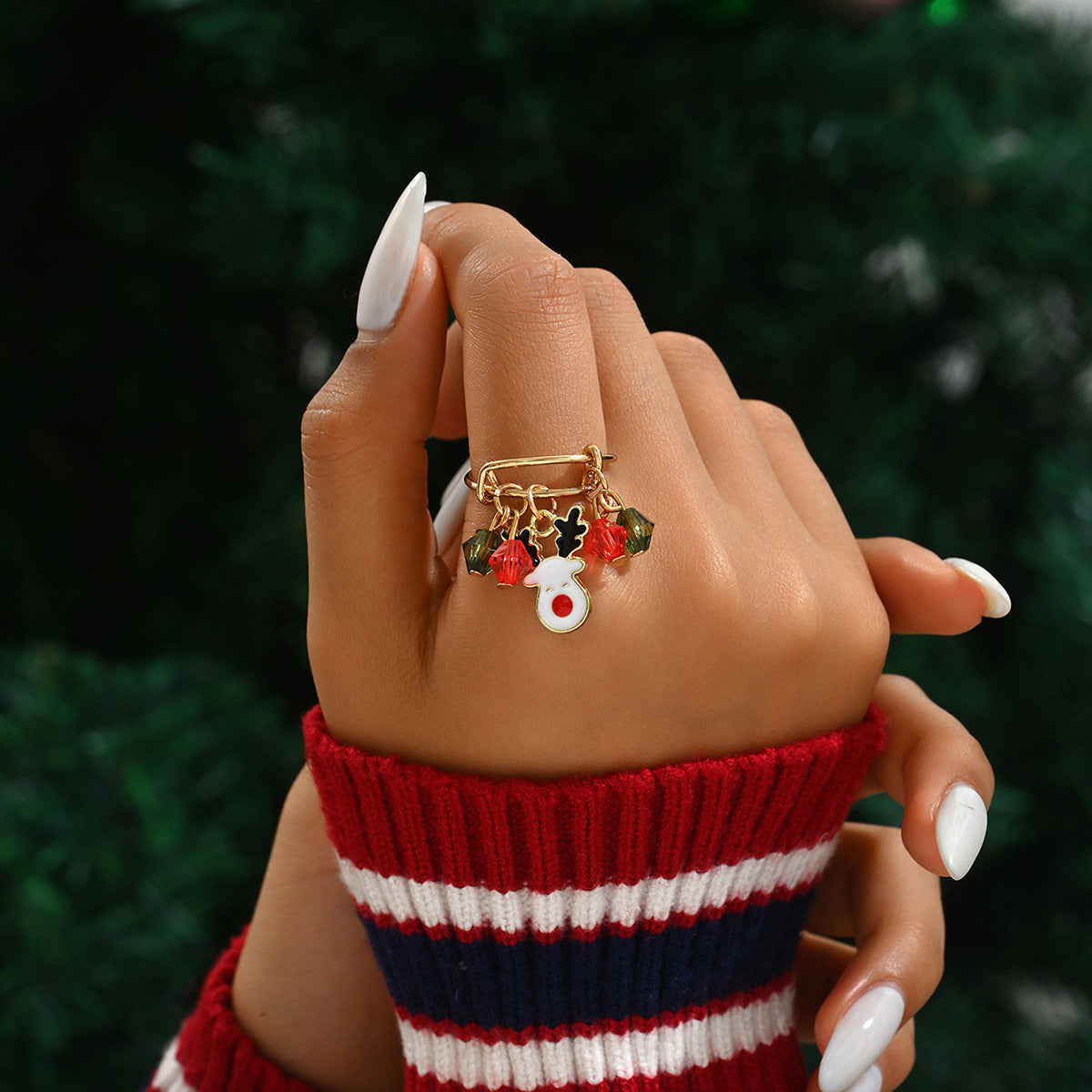Festival Atmosphere Animal Personality Crystal Elk Rings