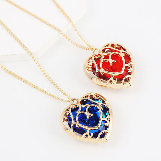 Legend Of Zelda Hollow Heart Crystal Necklaces