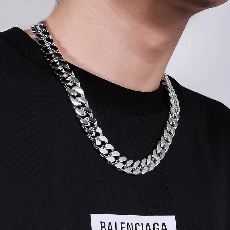 Men's Steel Chain Jewelry Hip Hop Cuban Necklaces
