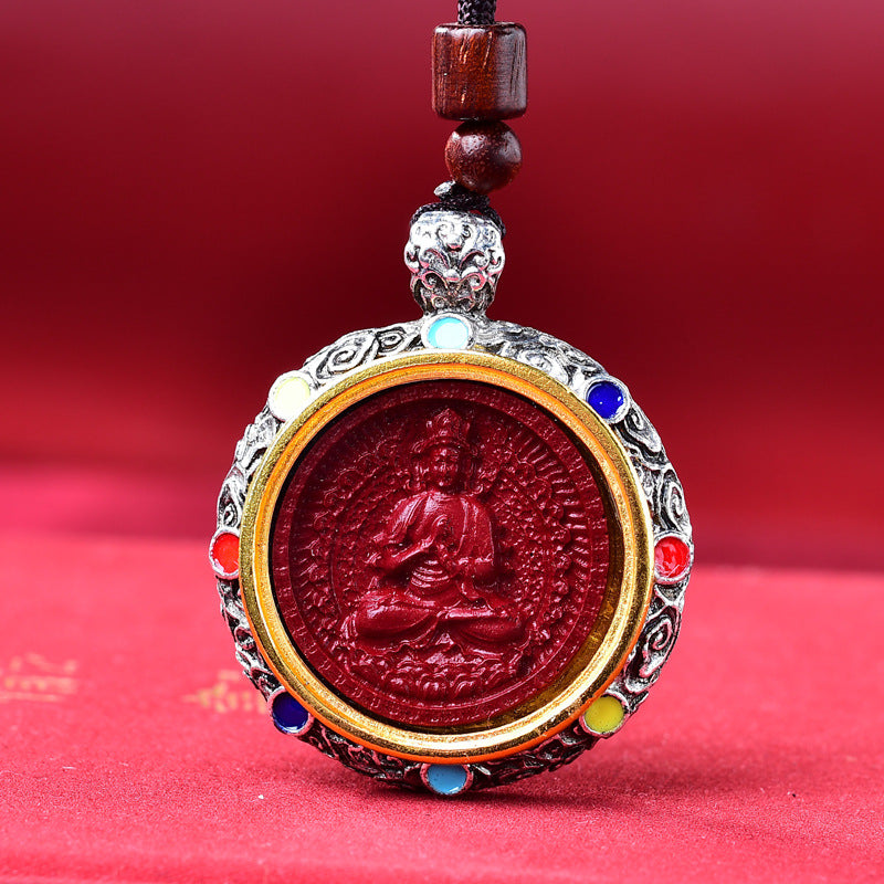 Buddha Statue Cinnabar Niche For Of The Zodiac Guardian Pendants