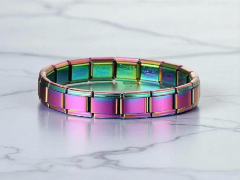 Steel Italian Module Can Be Random Combination Spliced Bracelet