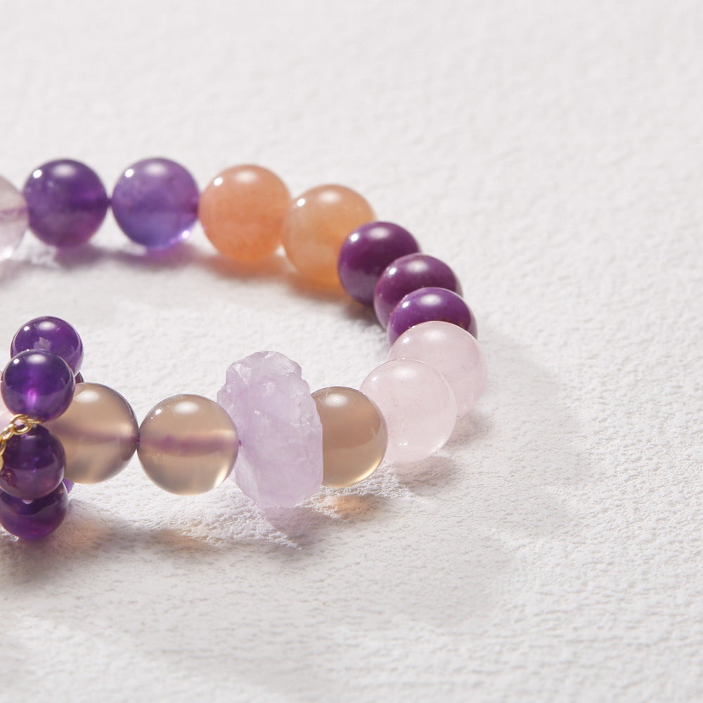 Fire Lucky Female Amethyst Ghost Design Bracelets