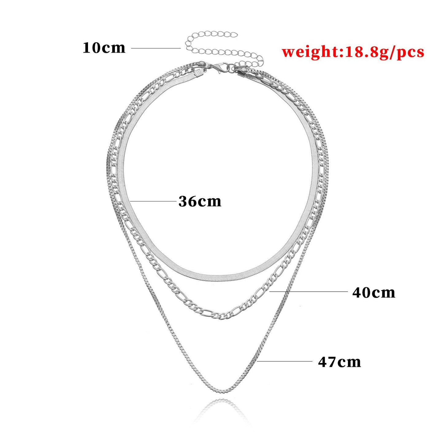 Hop Geometric Exaggerated Female Fashion Punk Necklaces