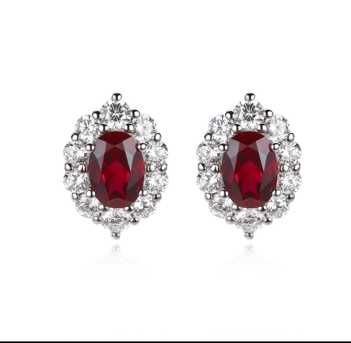 Women's Royal Sapphire Diana High Sense Niche Earrings