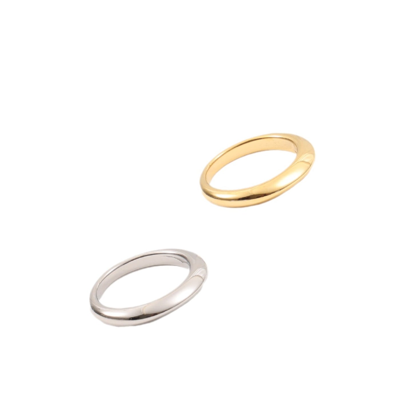 Arc Eccentric Titanium Steel Gold Plating Bracelets