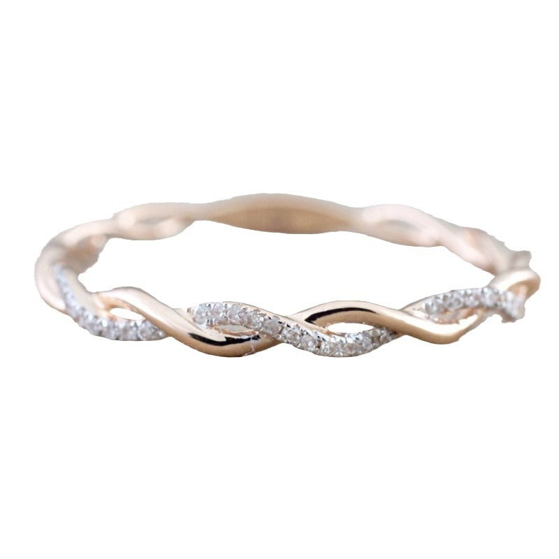 Women's Twist Couple Simple Fashion Accessories Little Rings