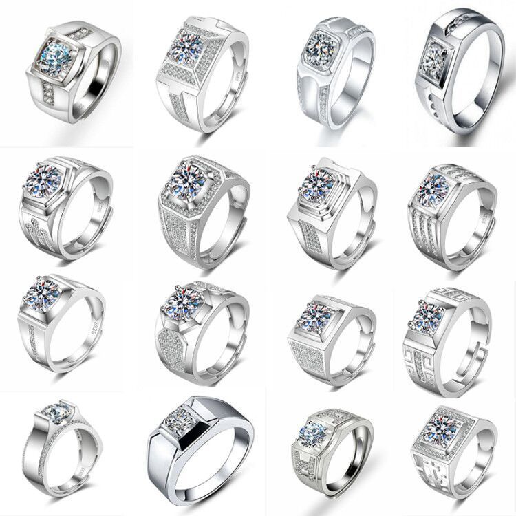 Women's Moissanite Classic Karat Live Female Broadcast Rings
