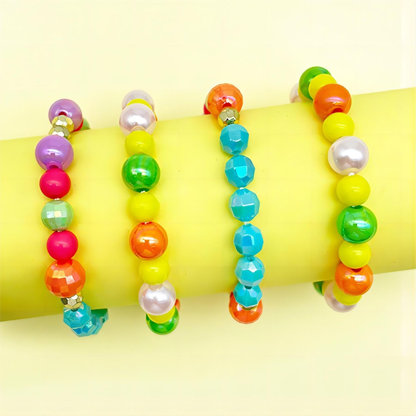 Beaded Pearl Acrylic Candy Summer Female Bracelets