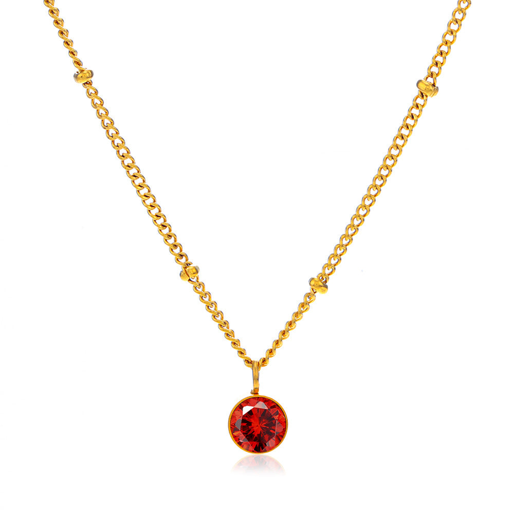 Women's Style Fashion Popular Gold Stainless Steel Necklaces