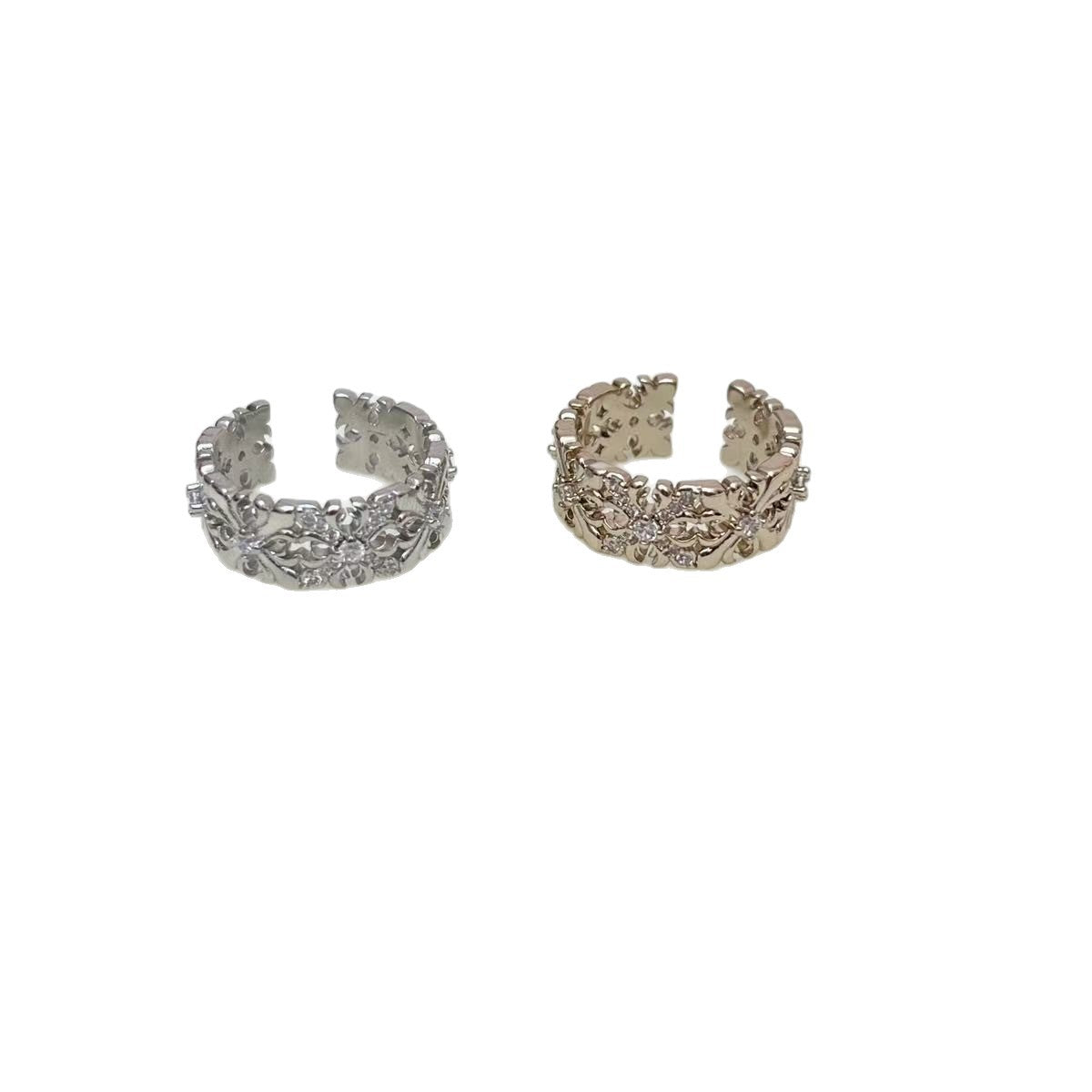 Moissanite Niche Full Circle Design Sense Affordable Ring