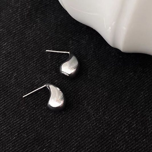 Generous High-grade Minority Simple Sier Needle Earrings