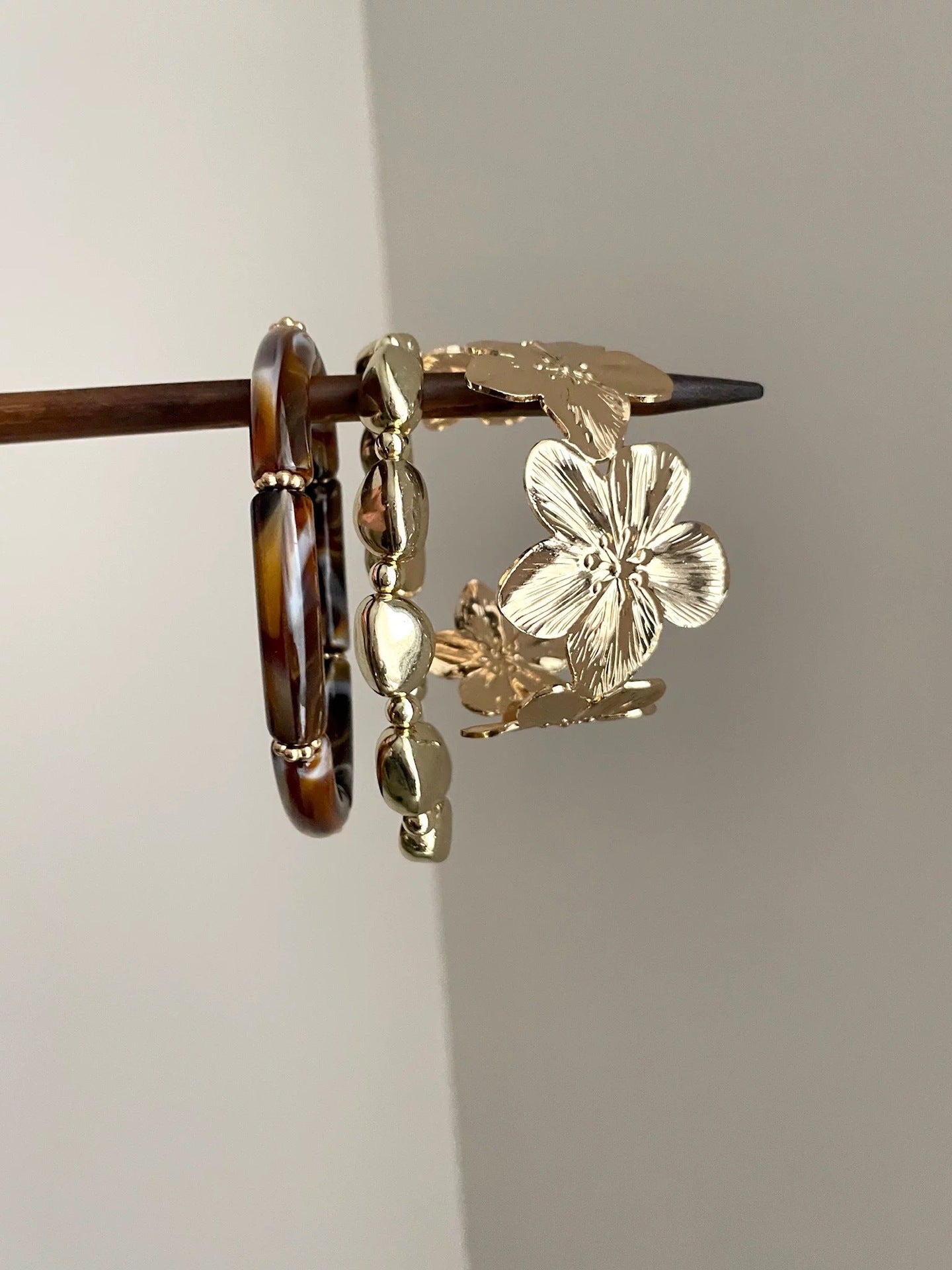 Women's Design Flowers Openings Light Luxury High-grade Temperament Wild Bracelets