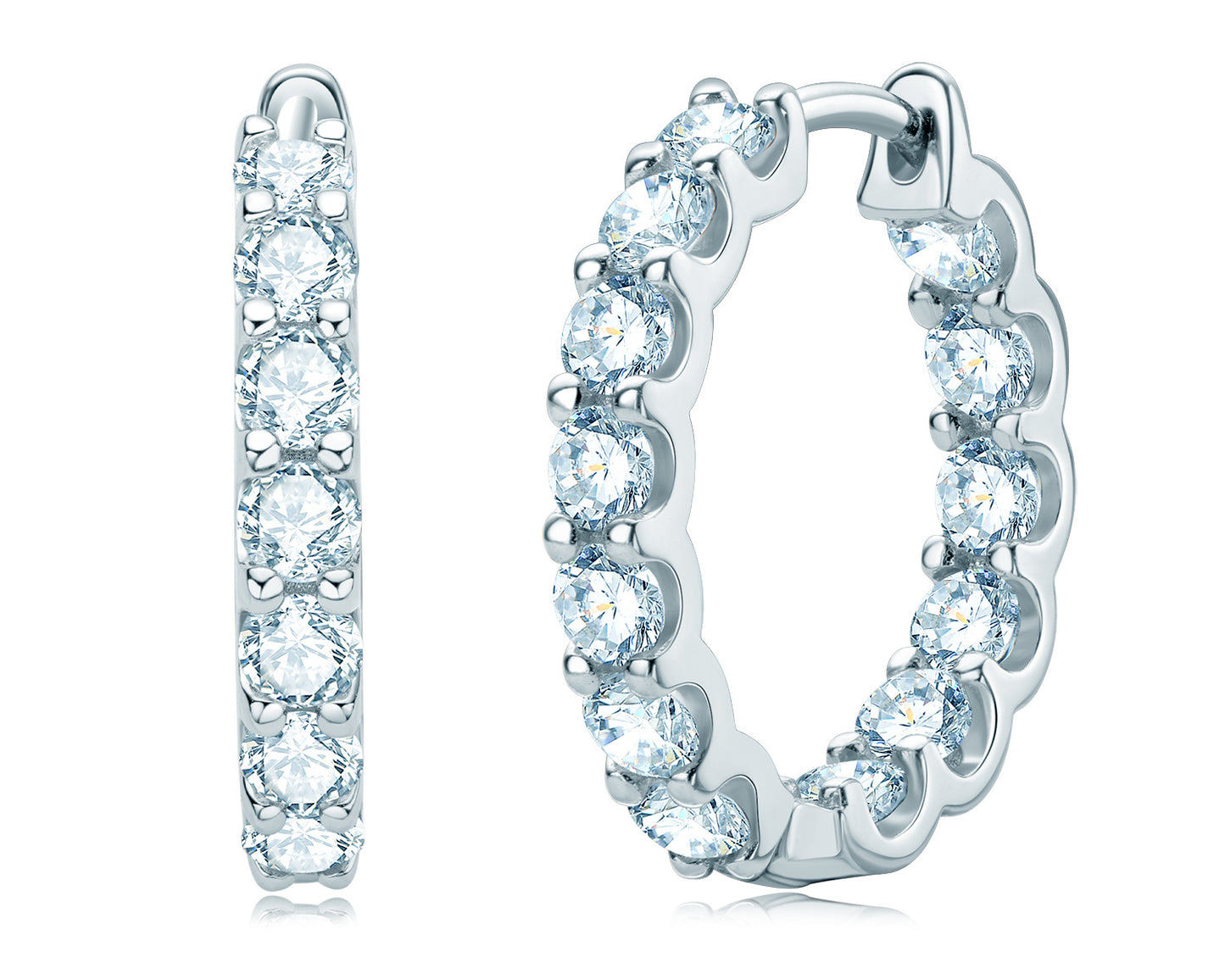 Affordable Luxury Style High-grade Sterling Sier Fashion Moissanite Earrings