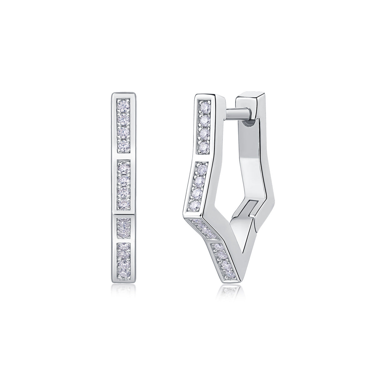 Sier Mood Moissanite Ear Live Broadcast Earrings