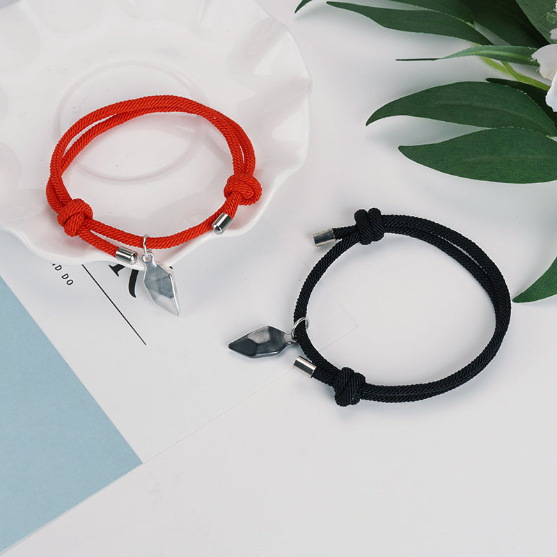 Suction Package Black White Stone Long-distance Bracelets