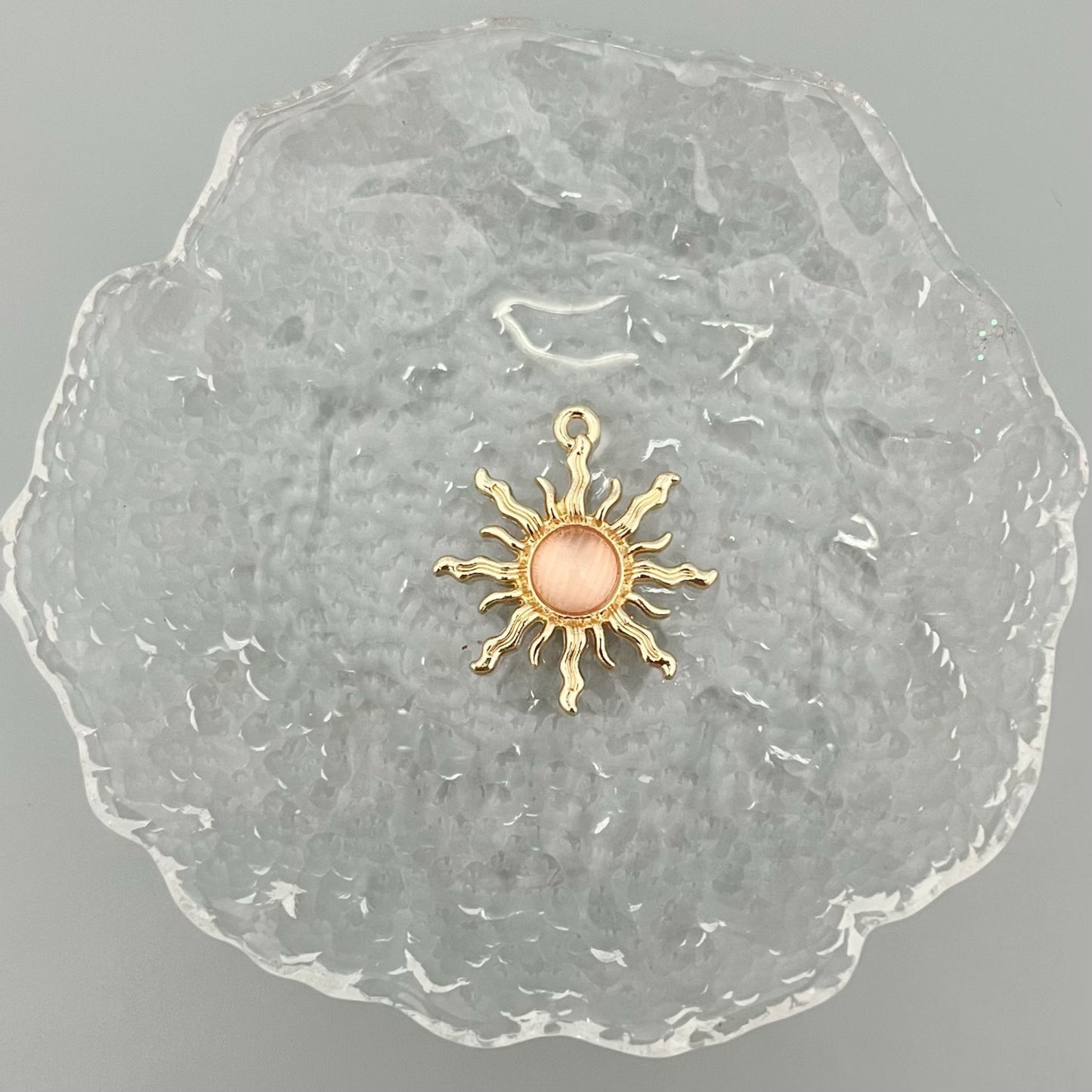 Alloy Baroque Water Transparent Series Gem Sunflower Necklaces